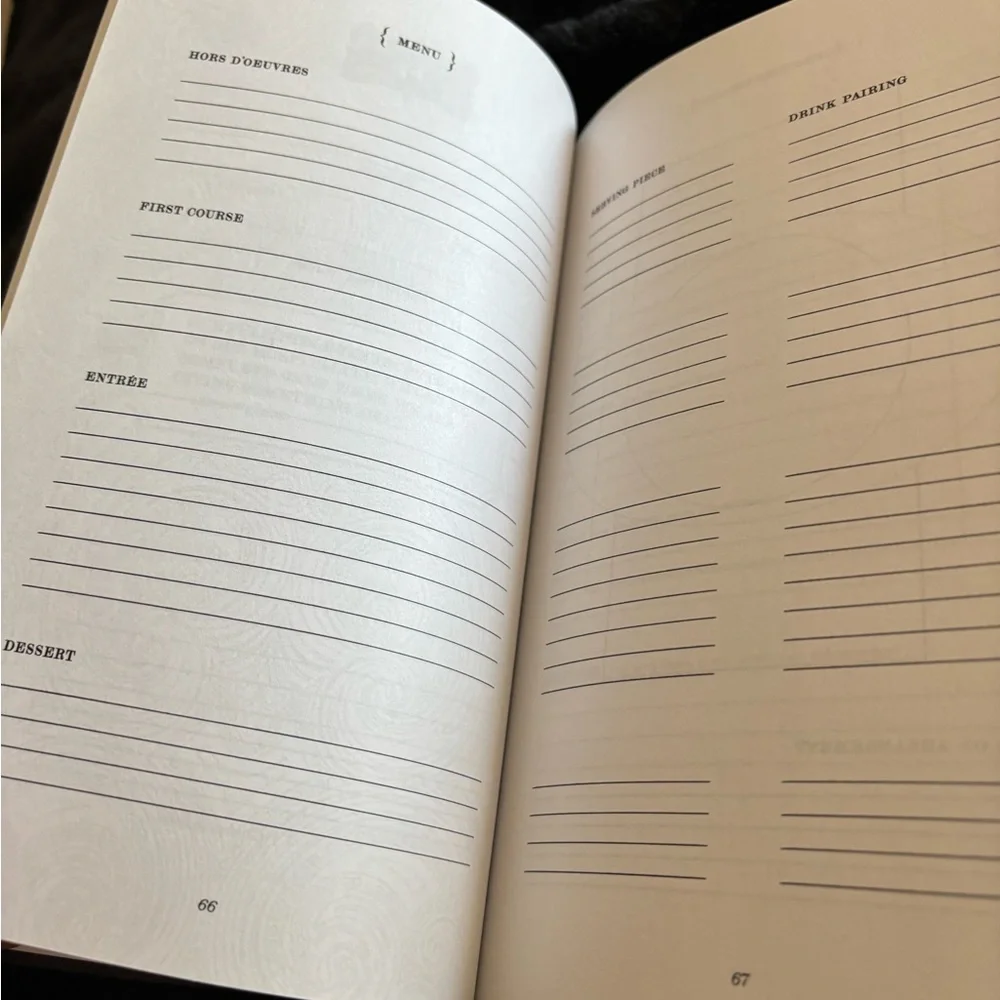 The Dinner Party Diary elegant gray
